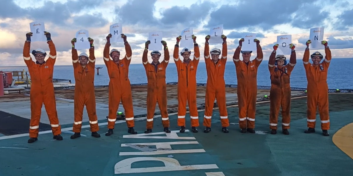 £4 million Boost for Scottish Charities from Apache’s Offshore Teams